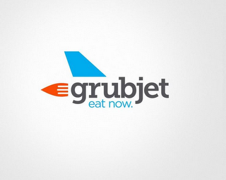 GRUBJET EAT NOW. logo