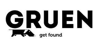GRUEN GET FOUND logo