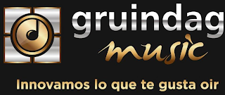 GRUINDAG MUSIC INNOVAMOS LO QUE TE GUSTA OIR logo