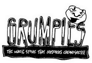 GRUMPIES THE MAGIC STONE THAT ABSORBS GRUMPINESS! logo