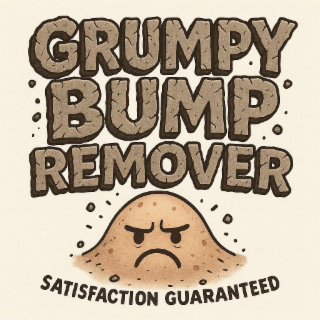 GRUMPY BUMP REMOVER SATISFACTION GUARANTEED logo