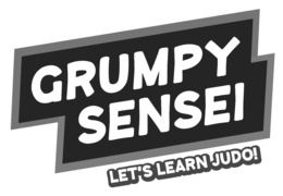 GRUMPY SENSEI LET'S LEARN JUDO! logo