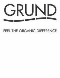 GRUND FEEL THE ORGANIC DIFFERENCE logo