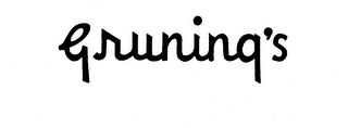 GRUNING'S logo