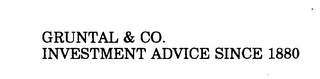 GRUNTAL & CO. INVESTMENT ADVICE SINCE 1880 logo