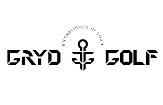 GRYD GOLF ESTABLISHED IN 2023 logo