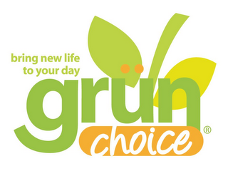 GRÜN CHOICE BRING NEW LIFE TO YOUR DAY logo