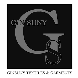 GS GIN SUNY GINSUNY TEXTILES & GARMENTS logo