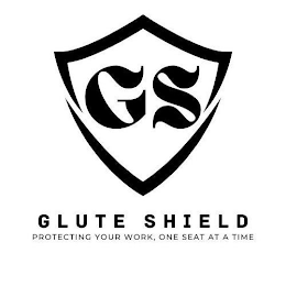 GS GLUTE SHIELD PROTECTING YOUR WORK, ONE SEAT AT A TIME logo
