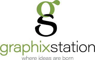 GS GRAPHIXSTATION WHERE IDEAS ARE BORN logo