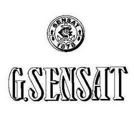 GS SENSAT 1878 G. SENSAT logo