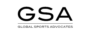 GSA GLOBAL SPORTS ADVOCATES logo