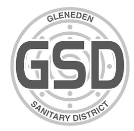 GSD GLENEDEN SANITARY DISTRICT logo