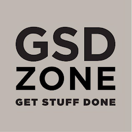 GSD ZONE GET STUFF DONE logo