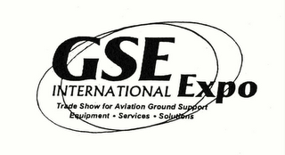 GSE INTERNATIONAL EXPO TRADE SHOW FOR AVIATION GROUND SUPPORT EQUIPMENT SERVICES SOLUTIONS logo