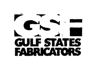 GSF GULF STATES FABRICATORS logo