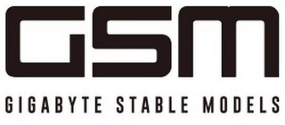 GSM GIGABYTE STABLE MODELS logo