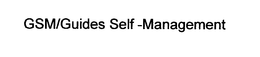 GSM/GUIDES SELF-MANAGEMENT logo