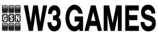 GSN W3 GAMES logo