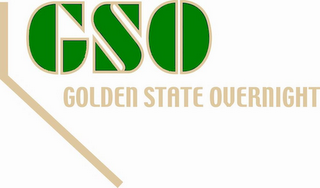 GSO GOLDEN STATE OVERNIGHT logo