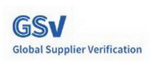 GSV GLOBAL SUPPLIER VERIFICATION logo