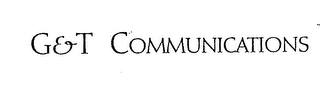 G&T COMMUNICATIONS logo