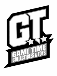 G.T. GAME TIME COLLECTIBLES & TOYS logo