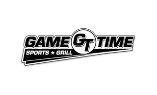 GT GAME TIME SPORTS GRILL logo