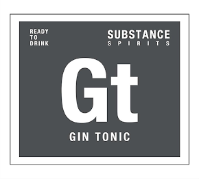 GT GIN TONIC READY TO DRINK SUBSTANCE SPIRITS logo