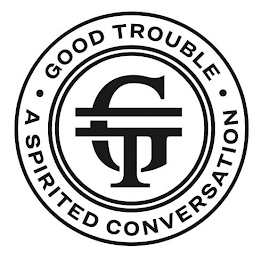 GT GOOD TROUBLE A SPIRITED CONVERSATION logo