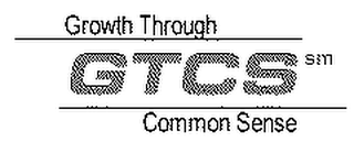 GTCS GROWTH THROUGH COMMON SENSE logo