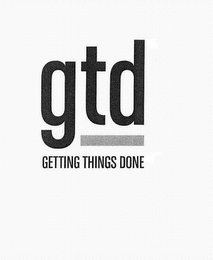GTD GETTING THINGS DONE logo
