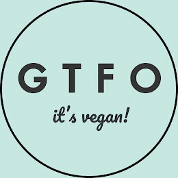 GTFO IT'S VEGAN! logo