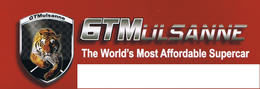 GTMULSANNE GTMULSANNE WORLD'S MOST AFFORDABLE SUPERCAR logo