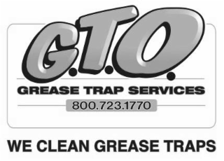 GTO GREASE TRAP SERVICES 800.723.1770 WE CLEAN GREASE TRAPS logo