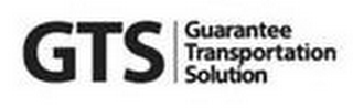 GTS | GUARANTEE TRANSPORTATION SOLUTION &DESIGN logo