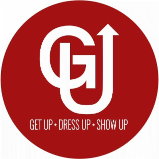 GU GET UP DRESS UP SHOW UP logo