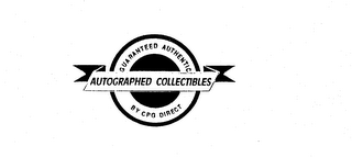 GUARANTEED AUTHENTIC AUTOGRAPHED COLLECTIBLES BY CPG DIRECT logo