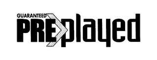 GUARANTEED PRE-PLAYED logo