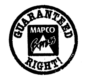 GUARANTEED RIGHT! MAPCO EXPRESS