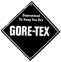 GUARANTEED TO KEEP YOU DRY GORE-TEX logo