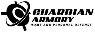 GUARDIAN ARMORY HOME AND PERSONAL DEFENSE logo