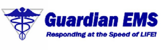 GUARDIAN EMS RESPONDING AT THE SPEED OF LIFE! logo