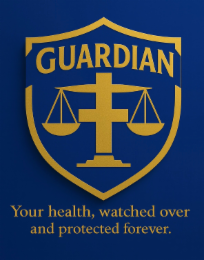 GUARDIAN YOUR HEALTH, WATCHED OVER AND PROTECTED FOREVER. logo