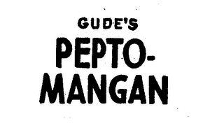GUDE'S PEPTO-MANGAN logo