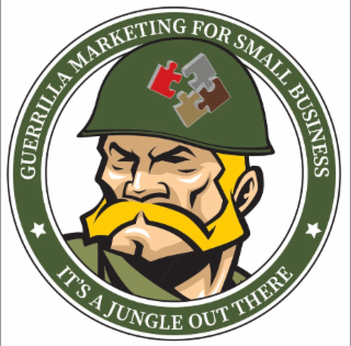 GUERRILLA MARKETING FOR SMALL BUSINESS IT’S A JUNGLE OUT THERE logo