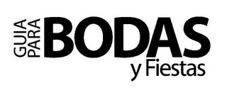 GUIA PACA BODAS Y FIESTAS. GUIDE FOR WEDDINGS AND PARTIES. logo
