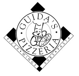 GUIDA'S PIZZERIA PIZZA WINGS SUBS PASTA SINCE 1994 DELIVERY CARRY-OUT EAT-IN logo