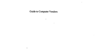 GUIDE TO COMPUTER VENDORS logo