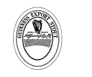 GUINNESS EXPORT STOUT BREWED IN IRELAND ARTHUR GUINNESS SON & ALE (DUBLIN) LTD. logo